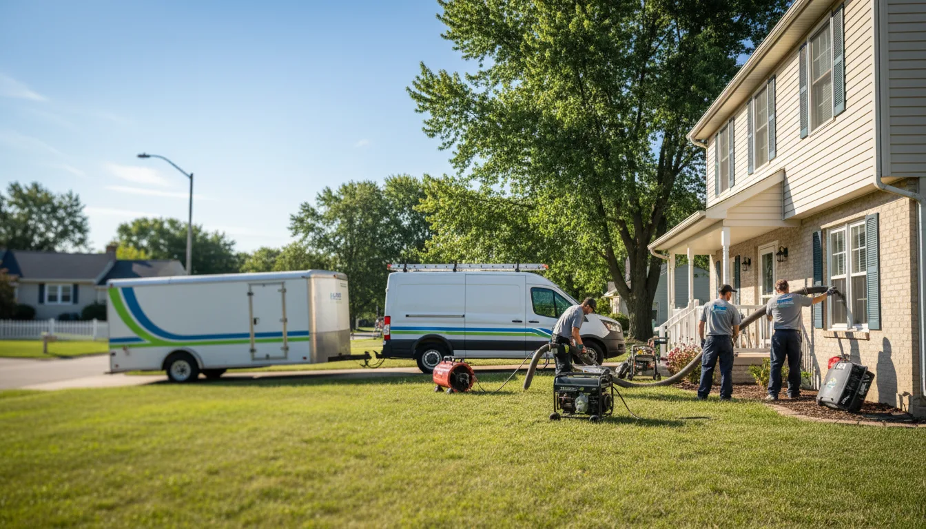 Flooded Basement Restoration And Cleanup With Repair in Caseyville, IL near me